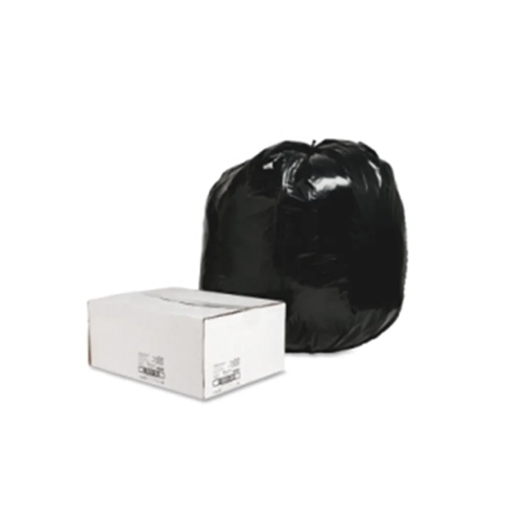 Sinbom brand wholesale large black hdpe ldpe plastic packing  bin pouch trash garbage bags
