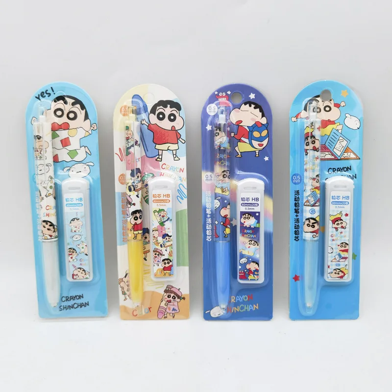 High appearance level cartoon Little Beaver automatic pencil set primary school writing pencil lead stationery set