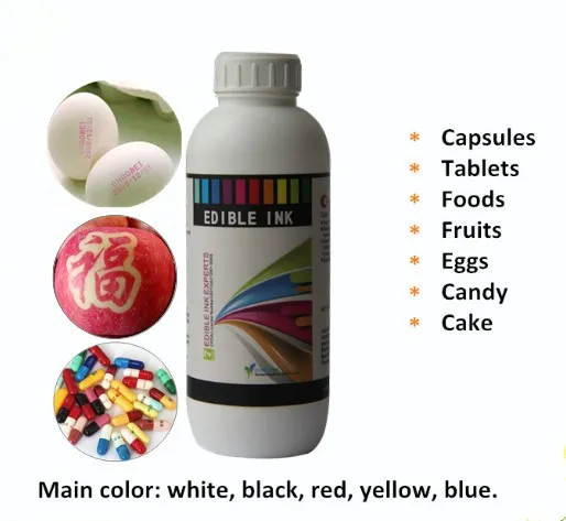 Food grade edible printing ink for marshmallows, cookies, candies
