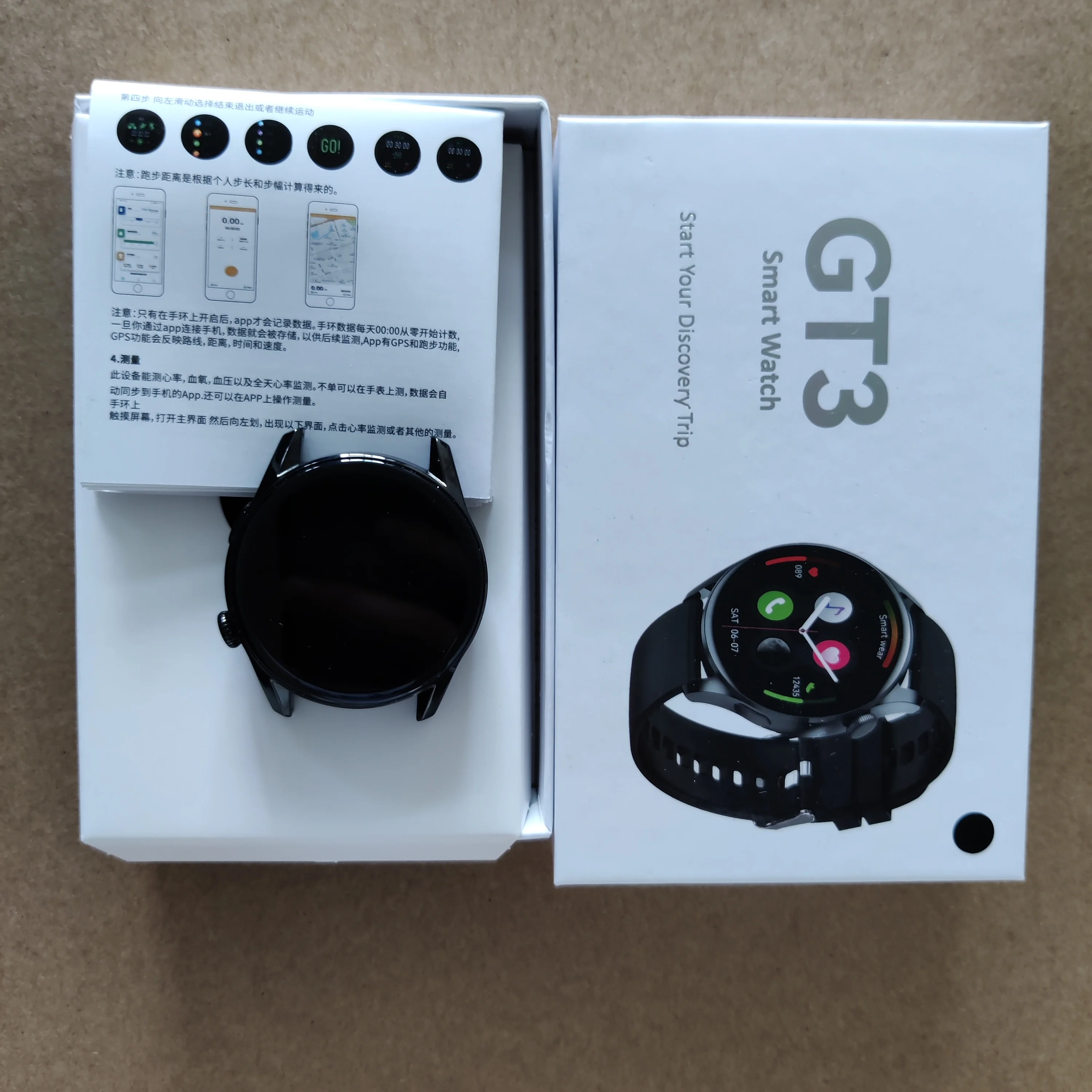 Smart watches GT3 similar with Huawei Watch 3 Music Play Heart Rate sport  android ios smart watch bands