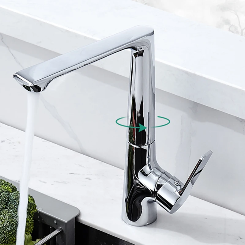 Multifunction Single-Hole Hot Cold Plating Valve Core High-Performance Water-Saving Adjustable Head Kitchen Tap, Grifos Lavabo