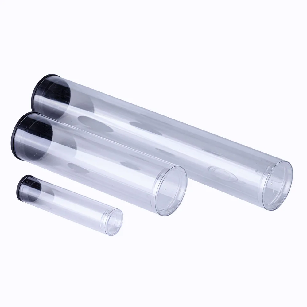 OEM Recyclable Transparent Clear Plastic Polycarbonate Cylinder Packaging Round Tube