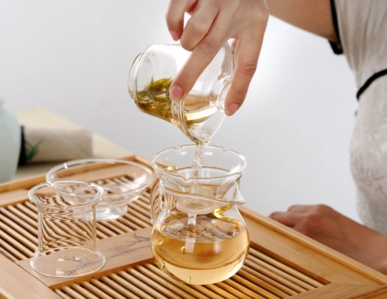 200ml Eco-Friendly Kungfu Tea Gaiwan Handmade Borosilicate Glass Gift Set for Coffee and Drinkware Stocked