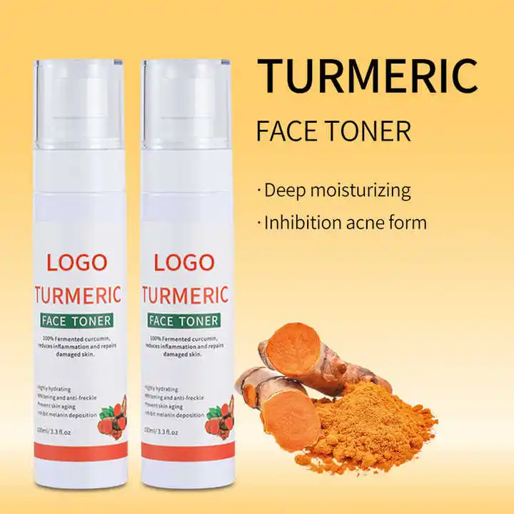 OEM/ODM Pure Natural Turmeric Anti Aging Facial Products Whitening Skincare Anti Acne Turmeric Skin Care Set
