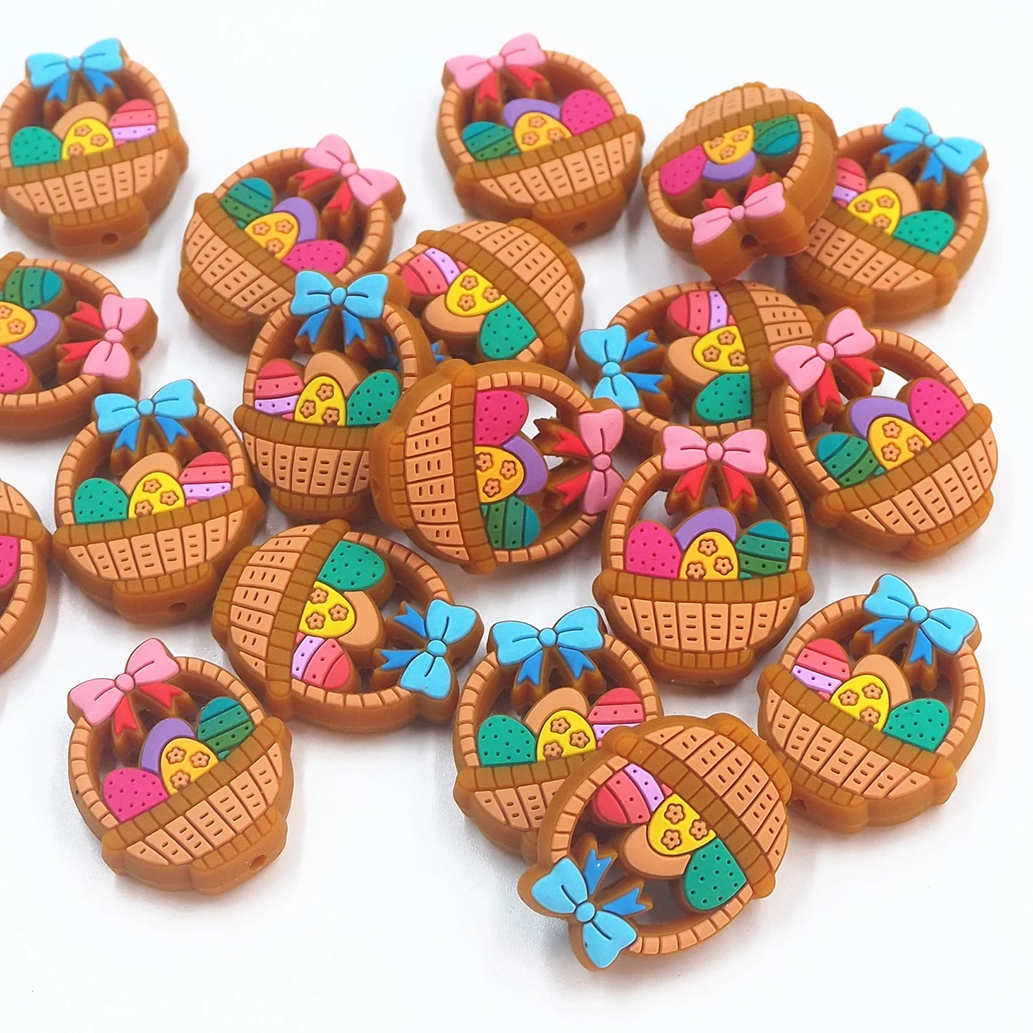 Новое ожерелье для прорезывания зубов младенцев без бисфенола А подвеска «сделай сам» жевания кулон игрушка в форме корзины грызун силиконовый фокусный