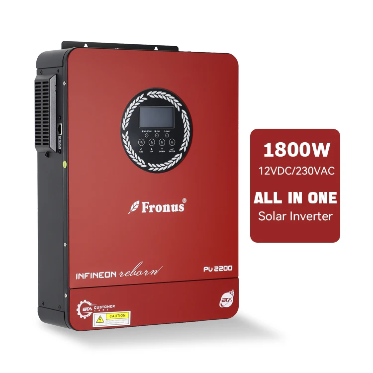 1.8KW 12V Pure Sine Wave Solar Inverter 230Vac 80A All in one Solar Inverter for Solar System