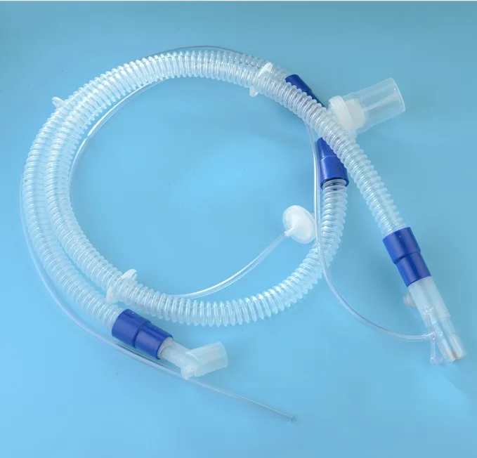 Disposable medical ventilator breathing circuit 1.7m continuous positive airway pressure circuits with single water trap