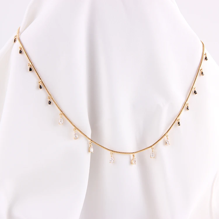 
High Quality 18K Gold Plated Adjustable Women Link Chain For Necklace 