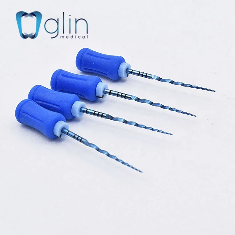 Glin Endodontic File Heat Activation Super Blue Hand Files  for Root Canal Treatment