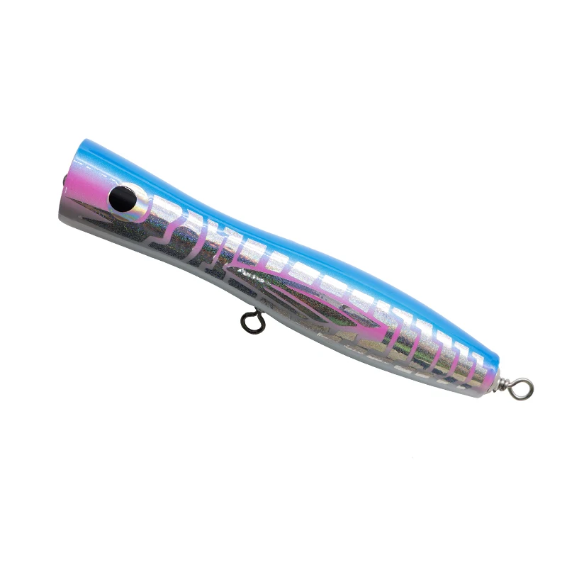 Popper Lure JY-35 Wood Popper Fishing Lure 80g 180mm Hard Stick Bait For Saltwater