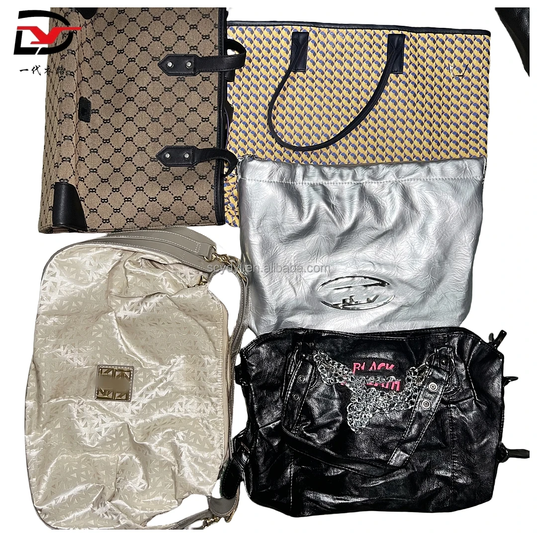 A4 High quality second hand tote bags ukay bags big size real leather in good conditions wholesale for women hand bag