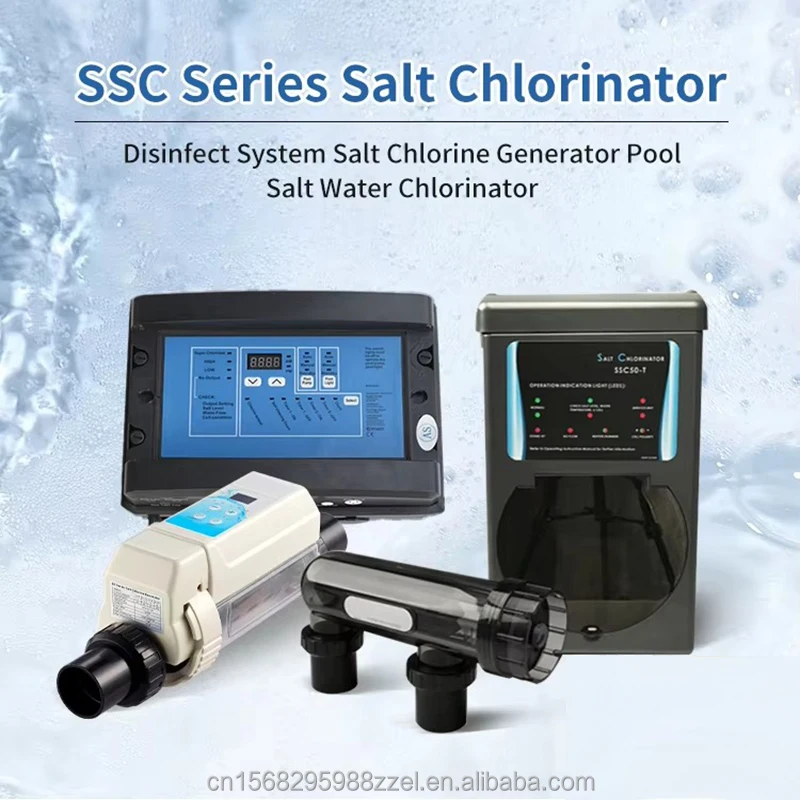 Pool Water Treatment System Machinery Salt Water Chlorinator Machine Swimming Pool Accessories Water Amusement Park Equipments