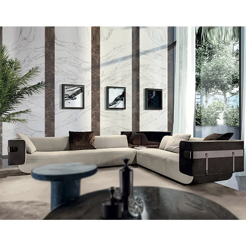 2023 Customized Italian Design Fabric Luxury Sofa Turkey 3 Piece King Sectional Sofa Set Modern Grey Living Room Furniture