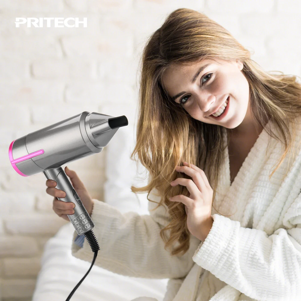 PRITECH Ionic portable Household Ionic Blow Wireless Cordless Hair Dryer