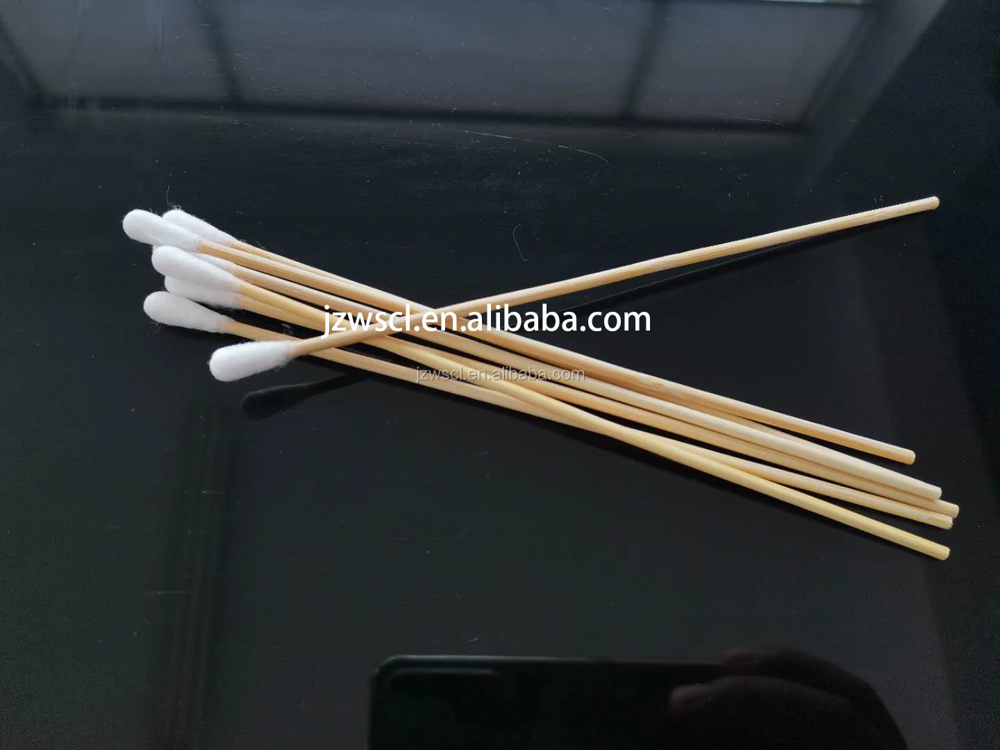 Wooden Stick Cosmetic Cotton Swabs Lipstick Eco Friendly