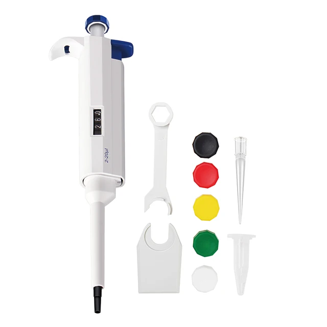 Low plunger pressure Ergonomic design Adjustable Volume autoclaved  plastic Pipette tips 0.1ul to 10ml