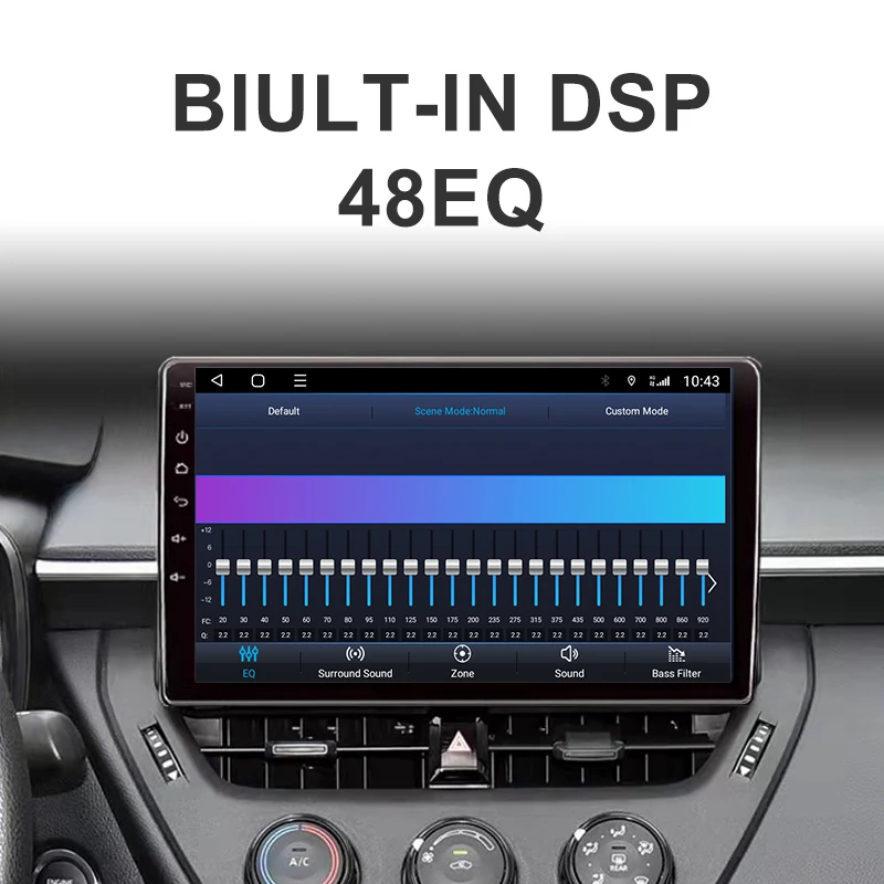 TS18 7/9/10 Inch Android10 Car Radio Multimedia Player Car Radio Built-In GPS Navigation Car Wireless Carplay Auto DVD Player