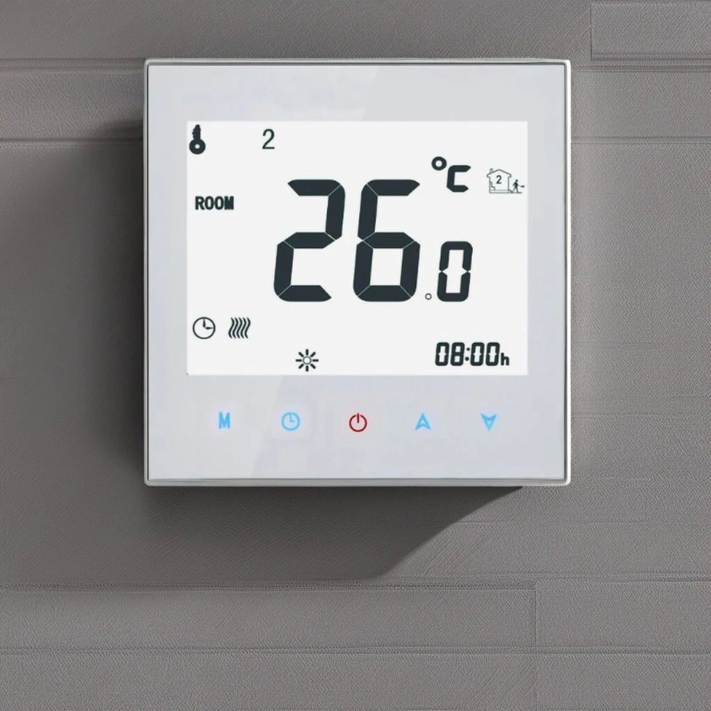 Wi-Fi Thermostat for Indoor Underfloor Heating System Thermostatic Mixing Valve for Hotels Living Room Temperature Controller