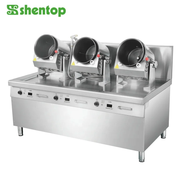 Коммерческая Машина для жарки риса электрическая машина приготовления пищи ресторана пищевая робот-плита Автоматическое Приготовление