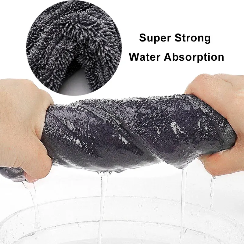 1400 gsm car towel korean car drying towel microfiber wash twist loop drying towel 1000gsm 1200 gsm 600gsm