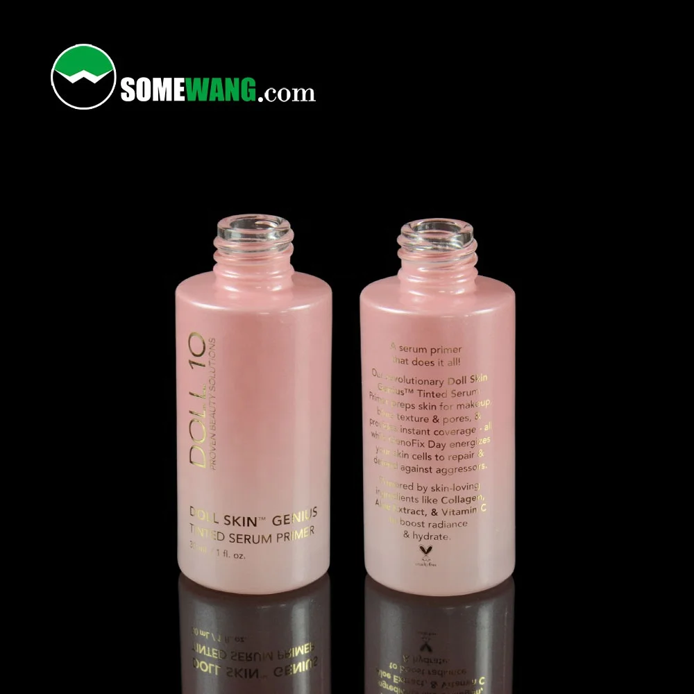 SOMEWANG BV Approved Free Sample 30ml fancy cosmetic glass bottles luxury serum bottle