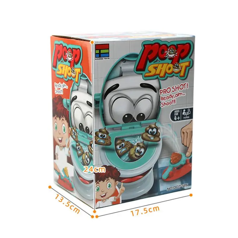 Best-selling  strange trick toilet game parent-child interactive board game projectile poop spoof toy