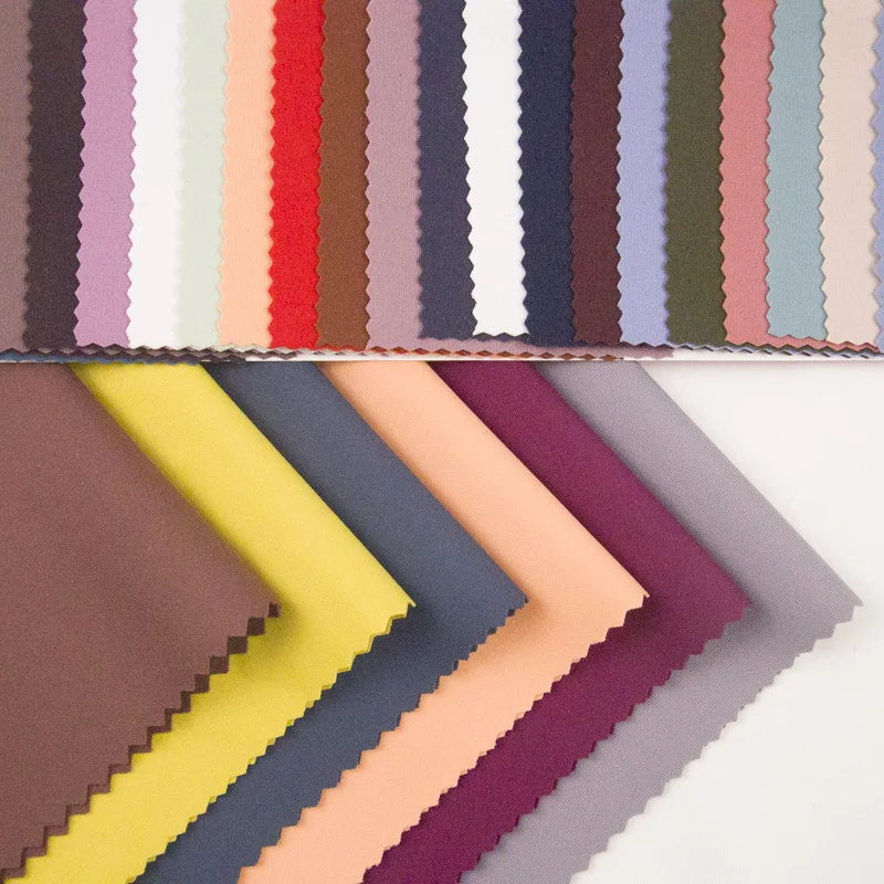 Spot supply high quality stretchy naked-sensation spandex circular nylon knitted interlock sportswear fabric for tennis wear