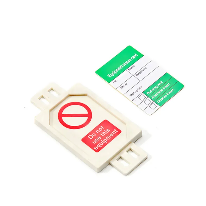 Small scaffolding tags plastic label holder With PVC double-sided label for scaffolding inspection record