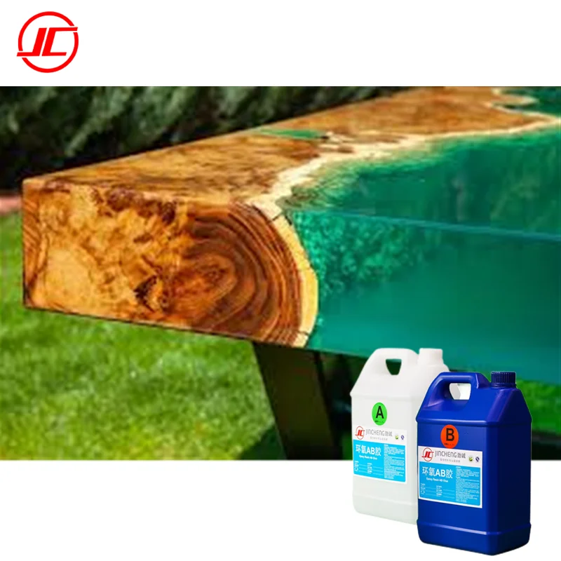 Wholesale Deep Pour Cast Crystal Clear Epoxy Resin River Table Casting