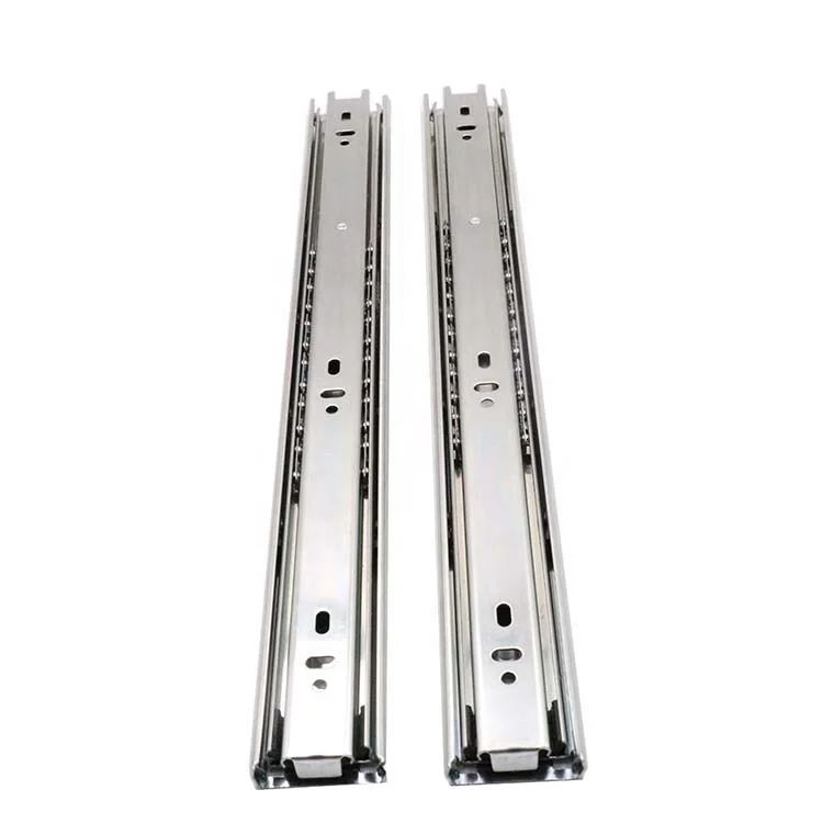 3 Ball Bearing Drawer Slides 42mm Linear Guide Rail Open Drawer for Furniture