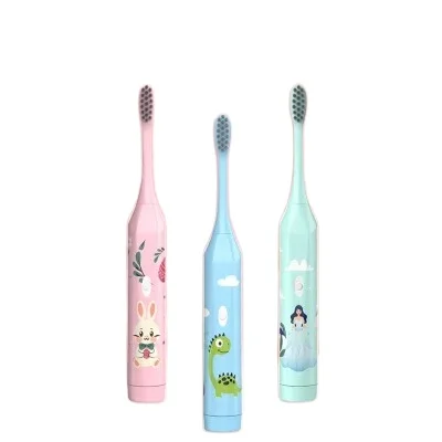 OEM Professional Grade Children Electric Toothbrush DuPont Soft Bristle Kids Mini Travel Rotating Electric Toothbrush