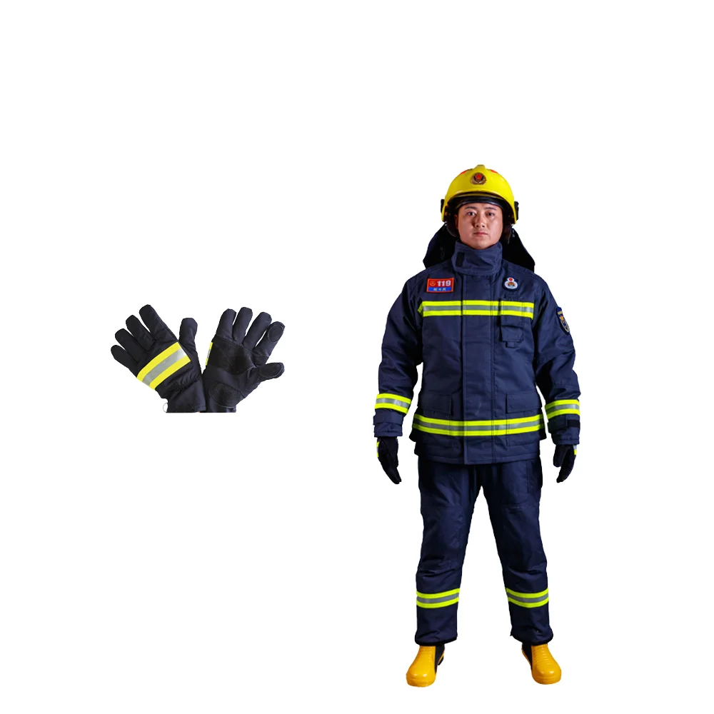 AntiFire Firefighter Equipment Fireman Kits Flame Retardant Firefighting Clothing NOMEX Bunker Turnout Gear EN 469 Uniform