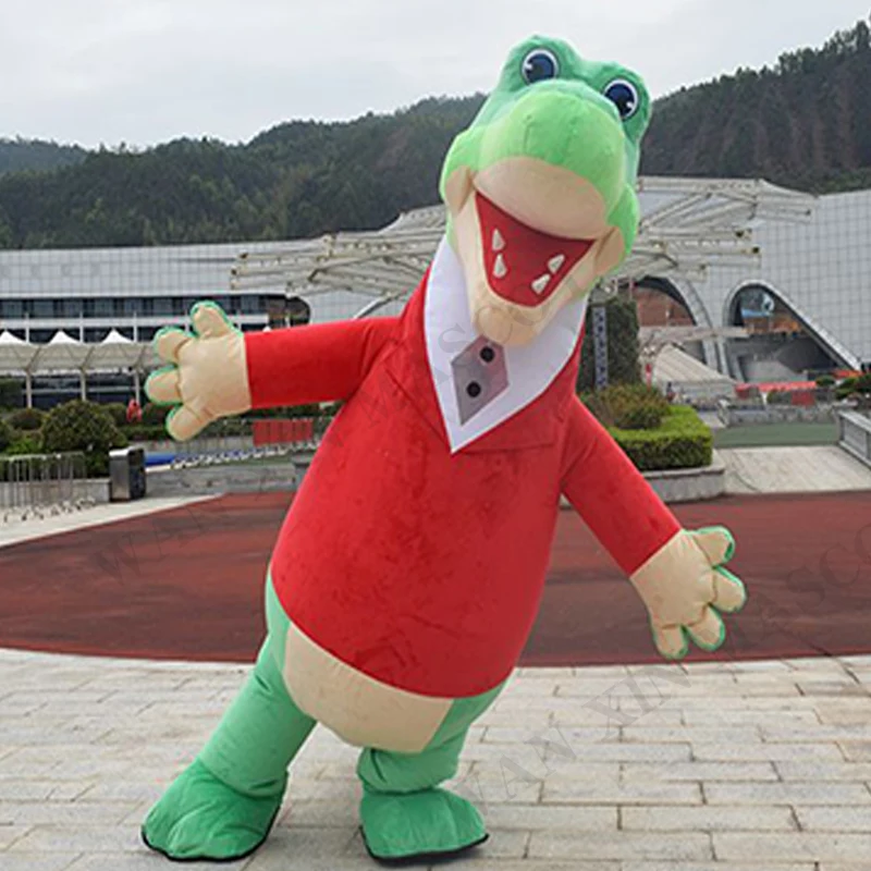 Halloween party custom plush inflatable crocodile mascot costume cosplay adult inflatable custom mascot