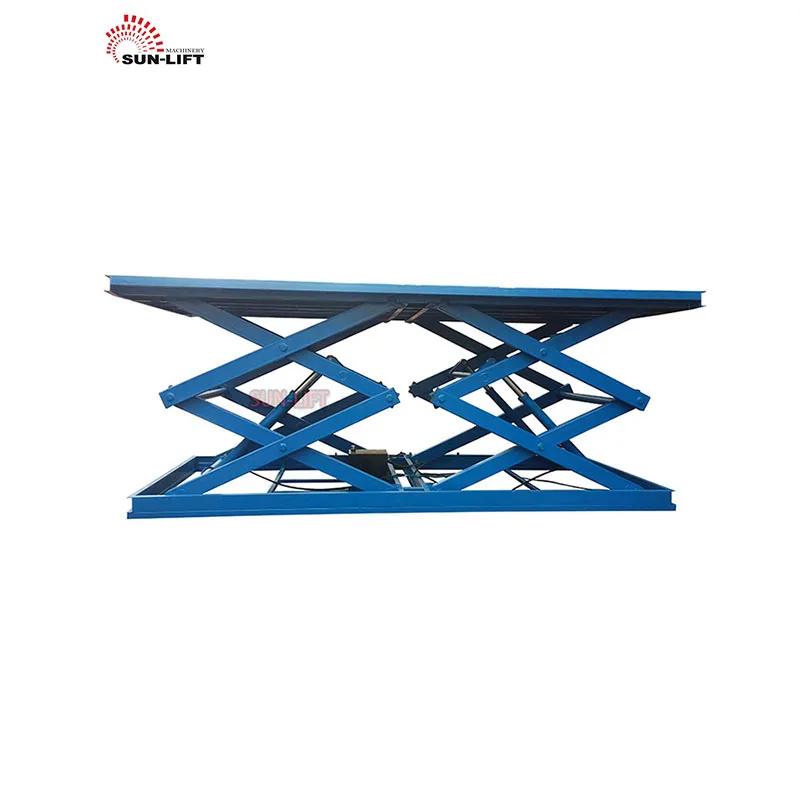 CE Certificated  Scissors Lift Electric Vertical Material Cargo Lifting Platform Equipment Size Scissor Car Lift