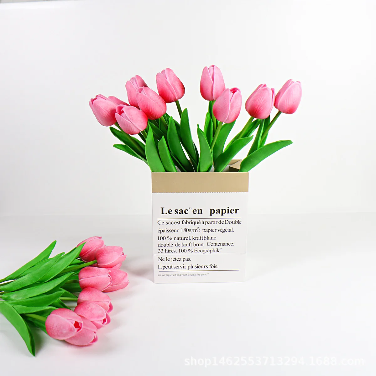 High-end Real Touch Tulip Home Decoration Flowers Living Room Decoration Faux Flower Artificial Tulip Simulated Flower Boutique