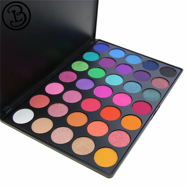 
Low moq 35 color 26mm makeup eyeshadow packaging 