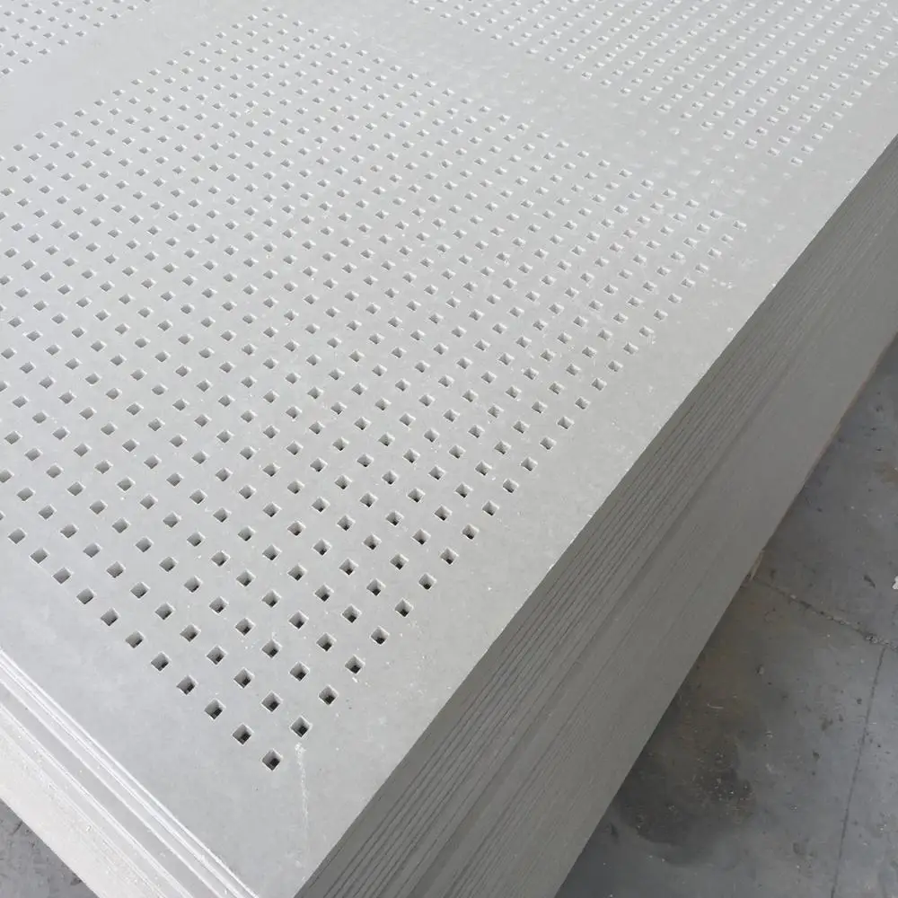 regular hole Moistureproof perforated acoustic gypsum board in dubai