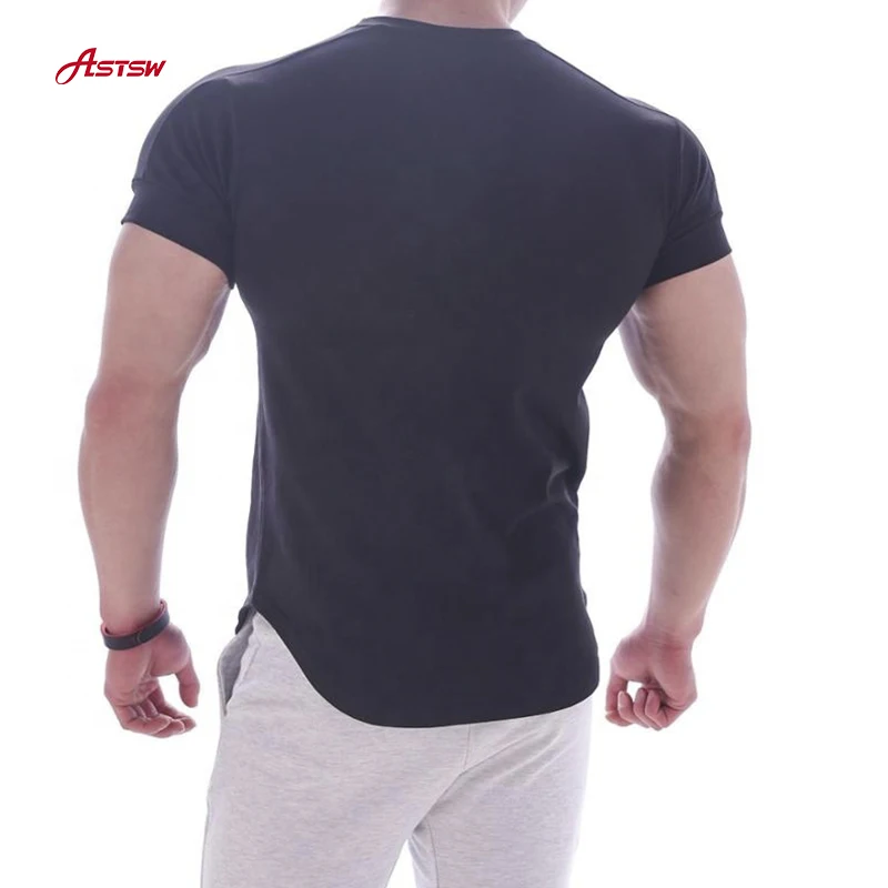 High Quality Dry Fit Men Short Sleeve T Shirt Fitness Clothes  Compression Sport Gym  For Athletic Apparel