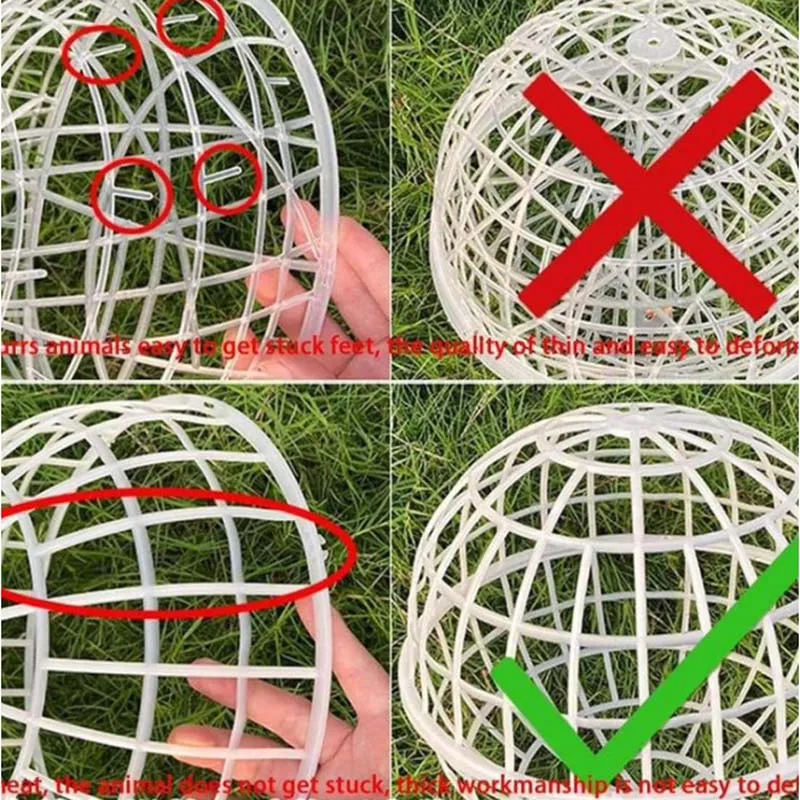 Safety Ball Cage for Chickens Movable Chicken Orb Hamster Pet Ball Cage Walking Net Pigeon Chick Coop for Farms Courtyard