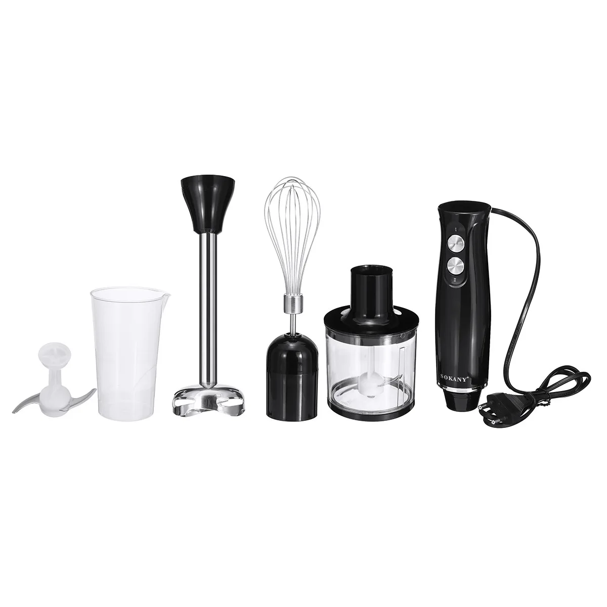 Home kitchens use portable 4-in-1 multi-function electric hand mixers set with mixers and food grinders for egg beaters