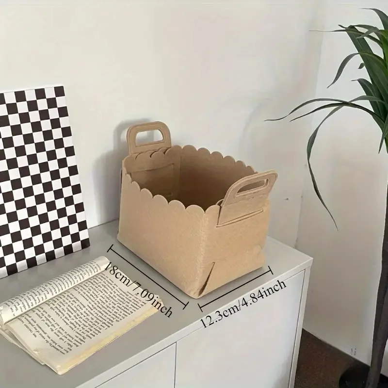Eco-friendly foldable felt laundry basket felt toy storage baskets storage boxes & bin storage box
