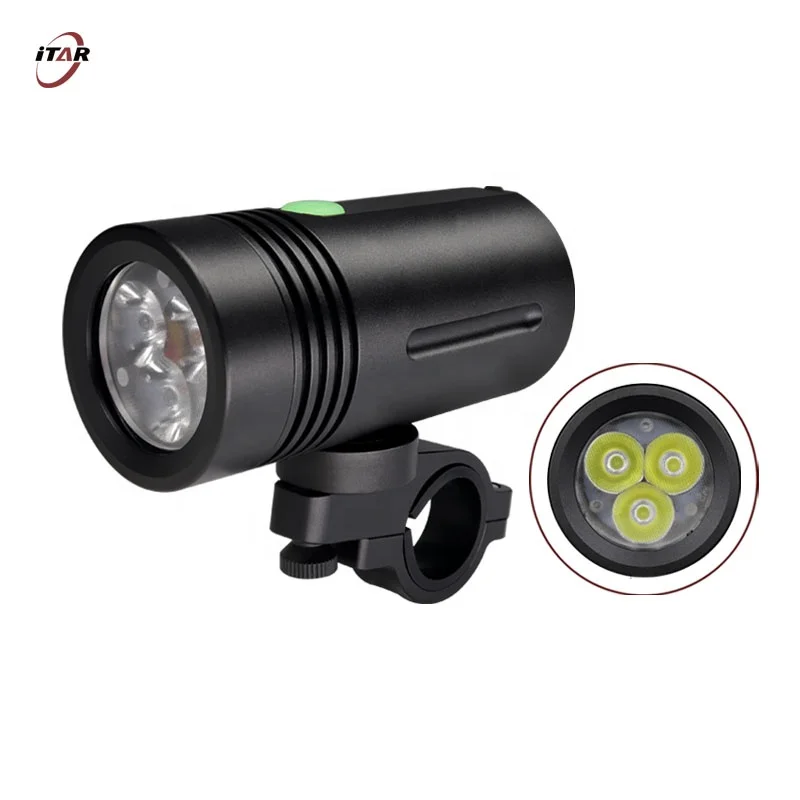 Custom Ultra Bright 3300 lm USB C Rechargeable Bike Accessories Light Cycle Front Lamp Powerful Waterproof LED Bicycle  Light