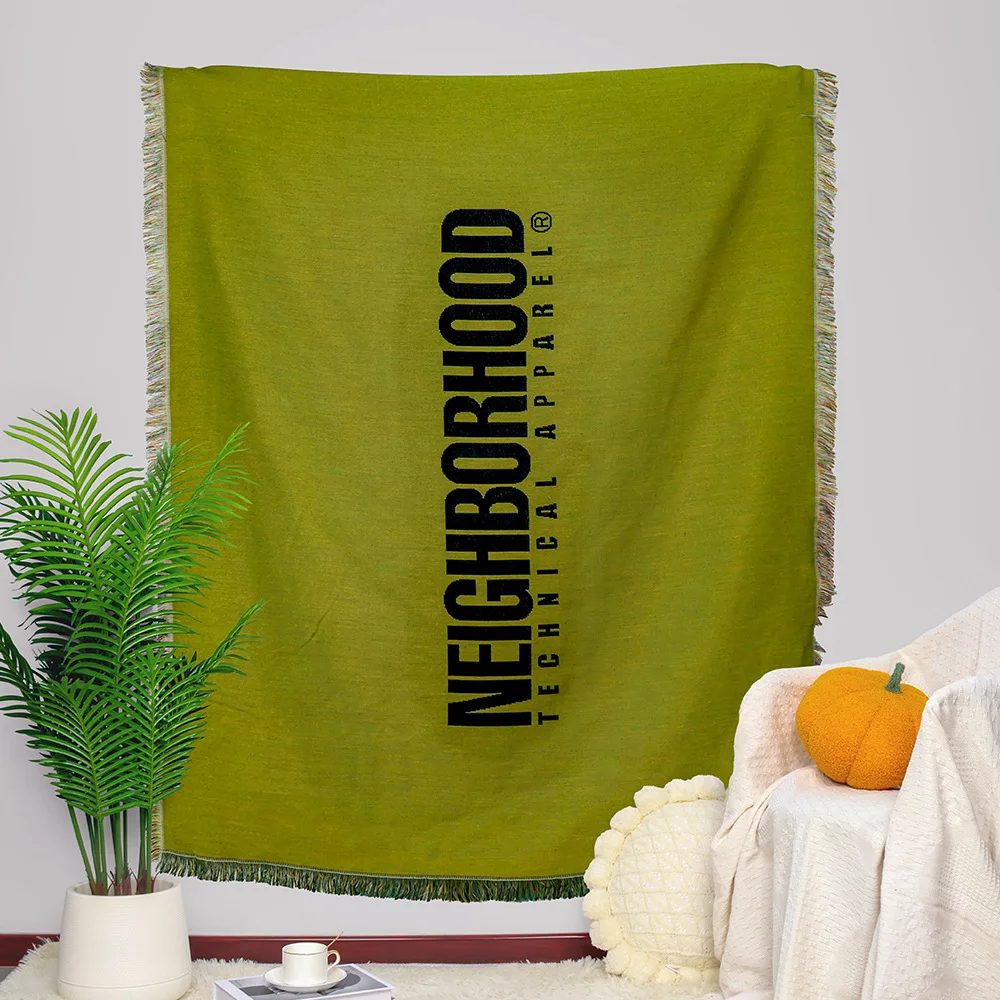 Custom Design INS 100% Recycled Cotton Picnic Rug woven Blankets throws As Thick As A Tower Beach Rug Soft and Perfect