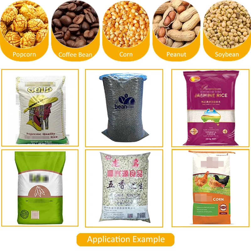High quality 5kg 10kg 25kg 50kg peanut fertilizer animal feed pellets rice cashew nuts grain packing machine for sell