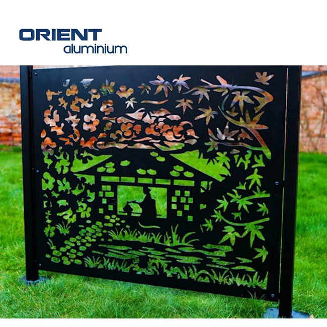 Sliding separator soundproof divider salon laser cut patio partition dividing wall separators outdoor patio screen panels