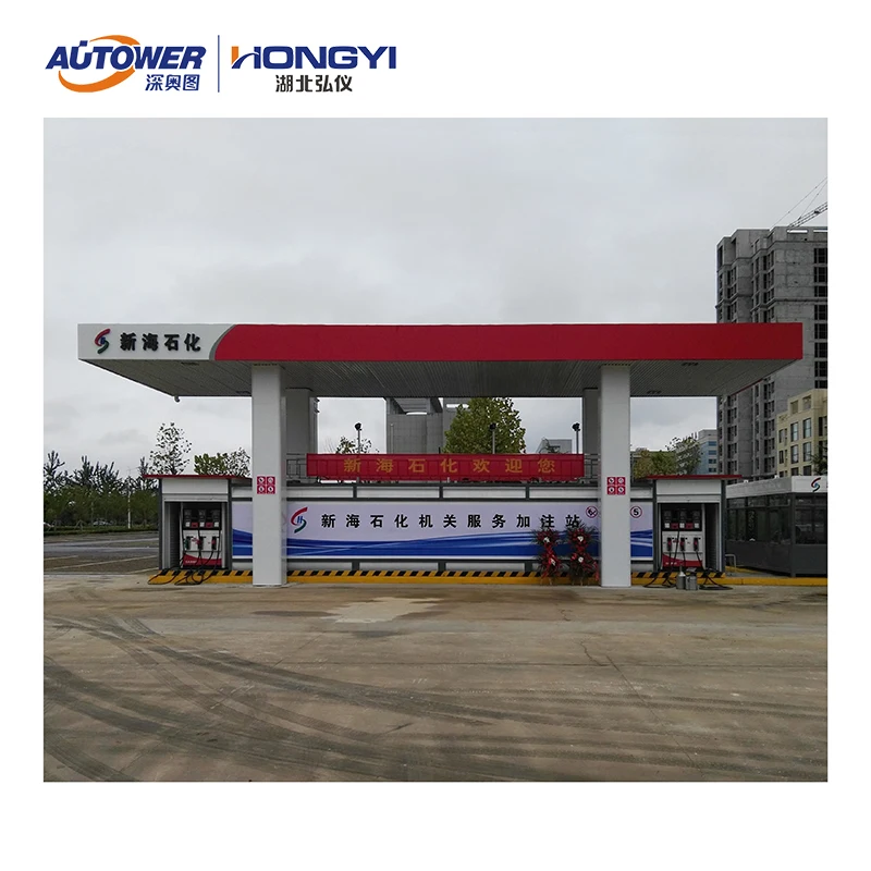 Double dispenser Fuel Container mobile filing station with storage tank Fuel dispenser Level gauge Gas detector for LPG/LNG