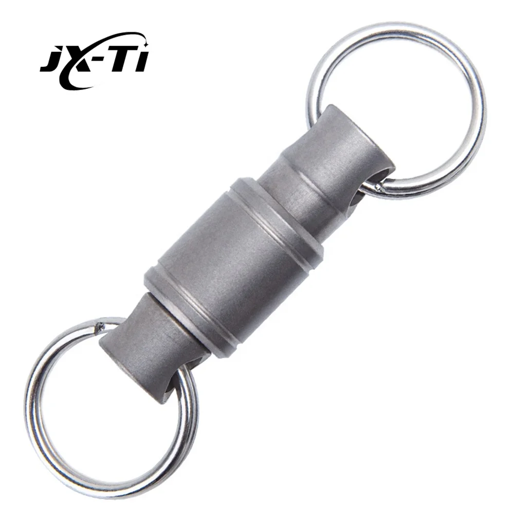 JXT Portable Titanium Professional Quick Release Key Chain Key Holder Accessory for Bag/Purse/Belt