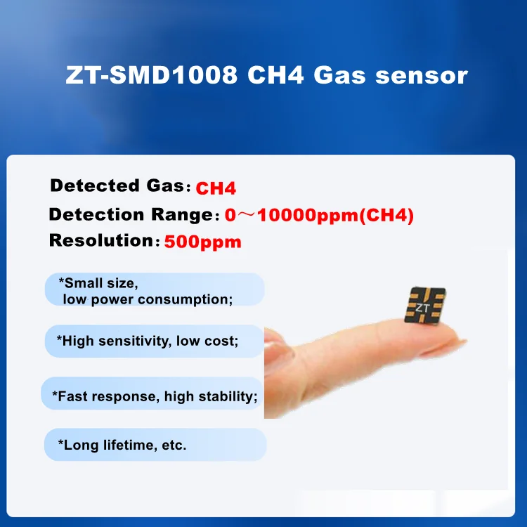 Керамический полупроводниковый датчик метана на основе MEMS process CH4 sensor