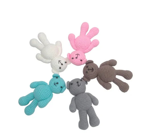 Baby Loves Newborn Baby Girls Boys Bear Photography Prop Photo Crochet Knit Toy Cute Lovely Gifts