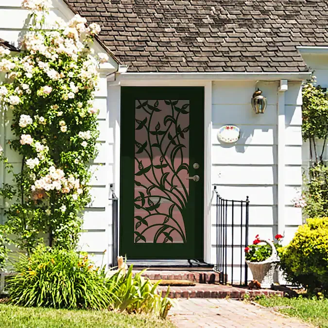 New style house iron security door design steel door rustic wrought iron exterior door